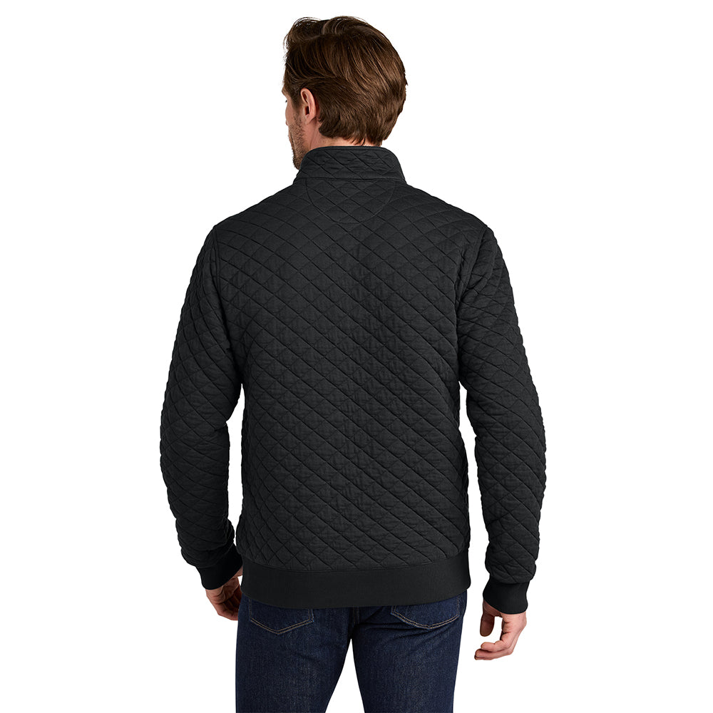 NVI Men's Brooks Brothers Diamond Quilt 1/4 Zip