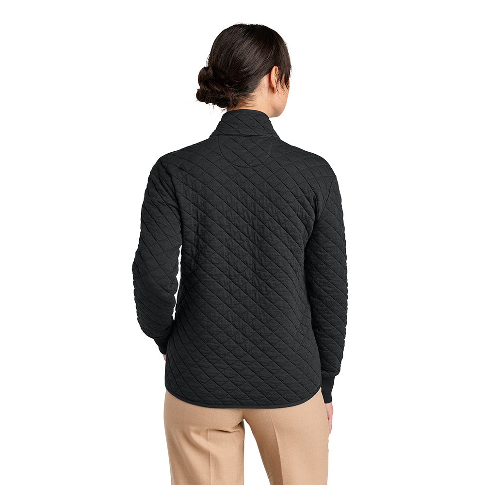 NVI Women's Brooks Brothers Diamond Quilt Full-Zip