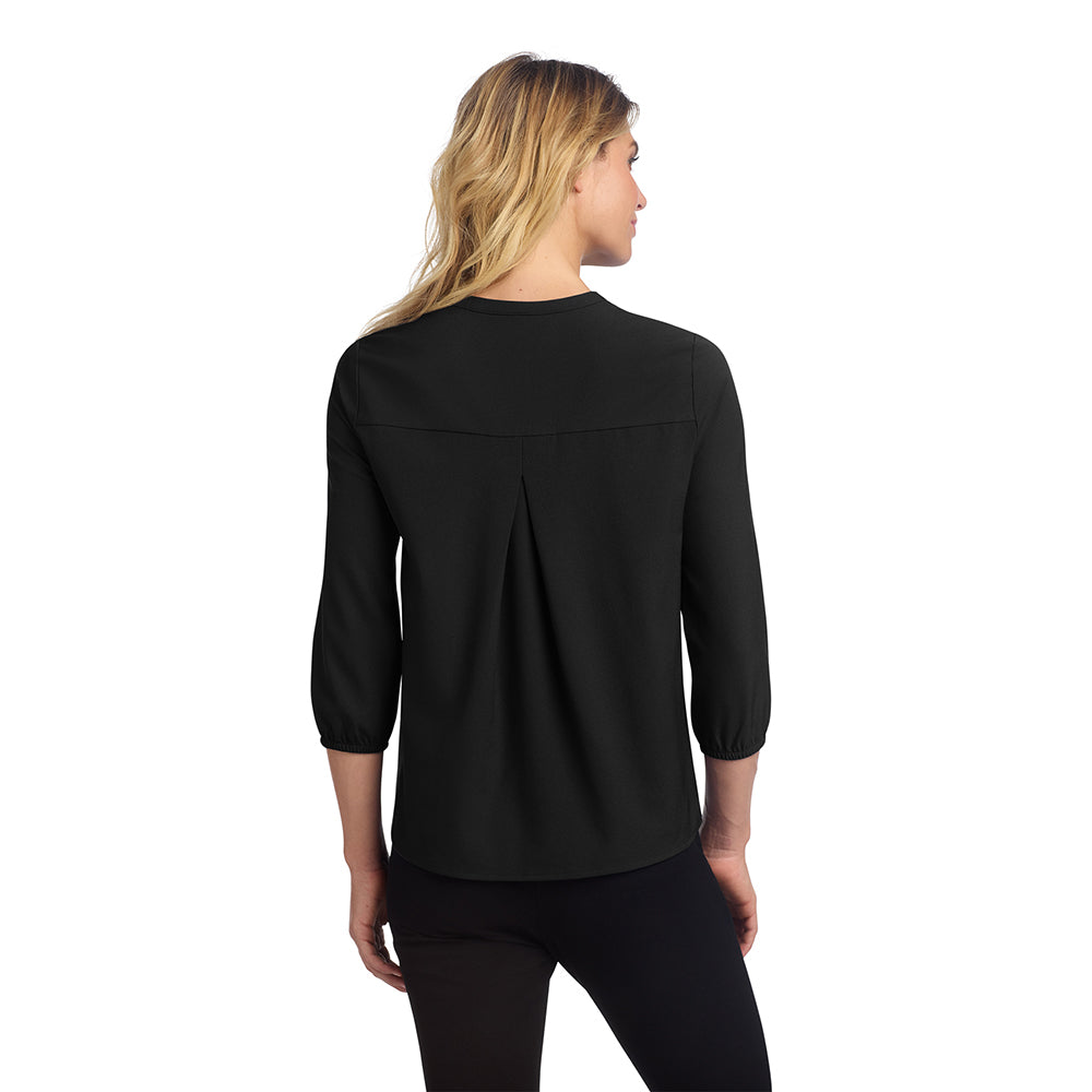 NVI Women's Mercer+Mettle Stretch Crepe 3/4 Sleeve Blouse