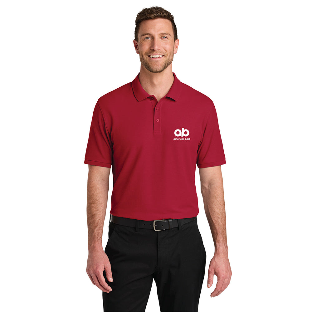 AB Men's Port Authority Wearever Signature Pique Polo