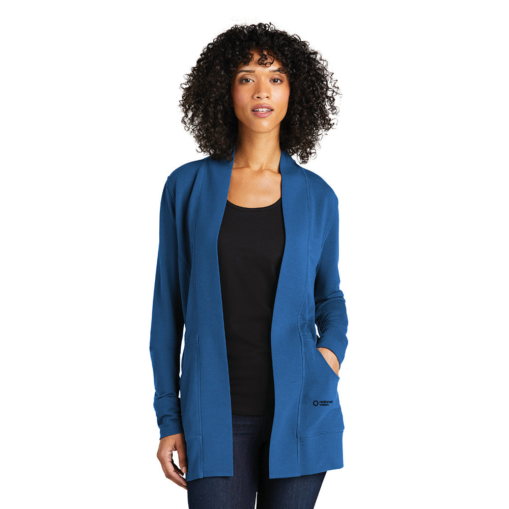 NVI Women's Port Authority Microterry Cardigan