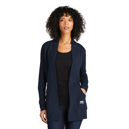 AB Women's Port Authority Microterry Cardigan