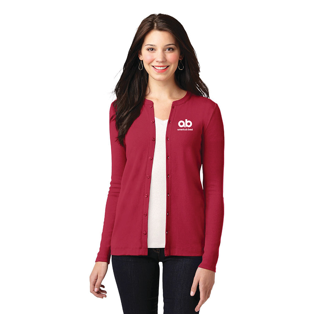 AB Women's Port Authority Concept Stretch Button Front Cardigan