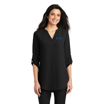 NVI Women's Port Authority 3/4 Sleeve Tunic Blouse