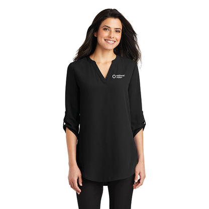 NVI Women's Port Authority 3/4 Sleeve Tunic Blouse