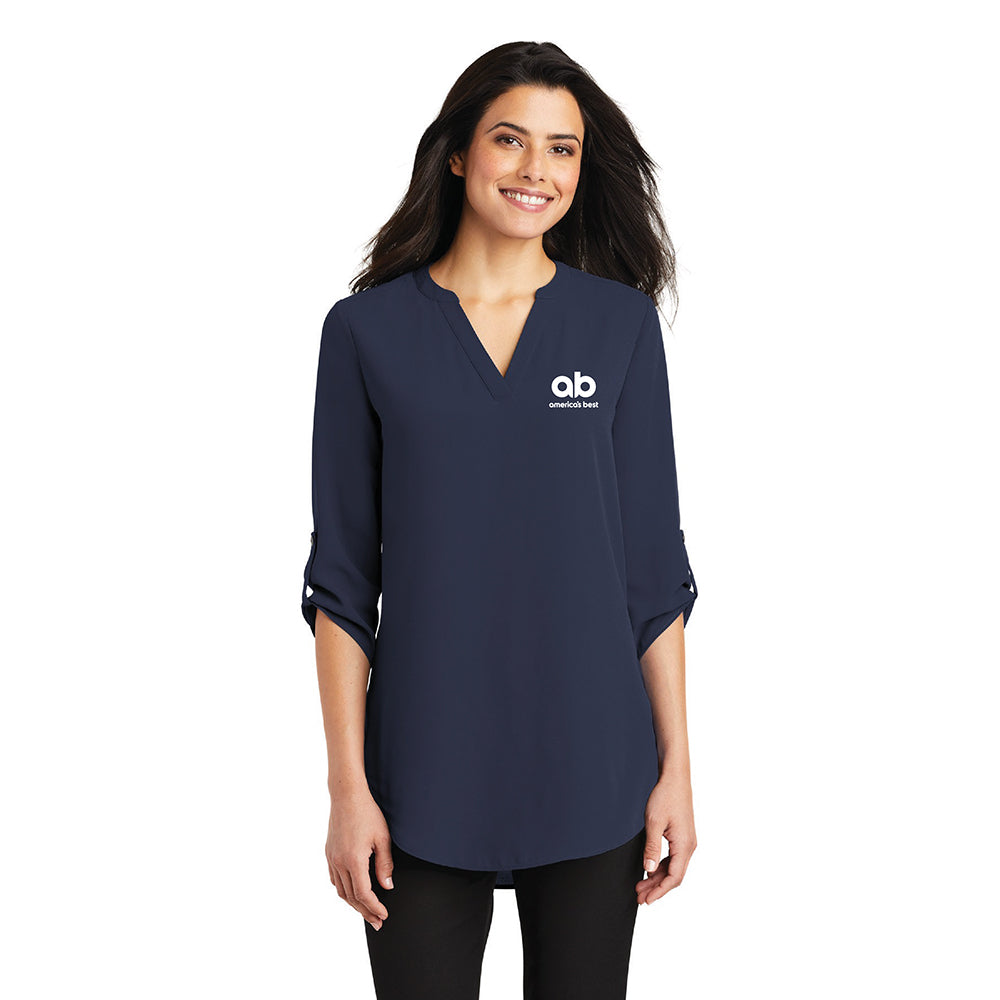 AB Women's Port Authority 3/4 Sleeve Tunic Blouse