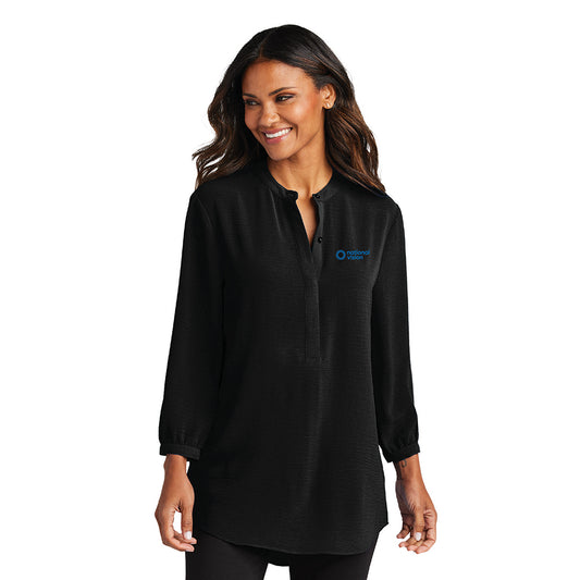 NVI Women's Port Authority Stretch Crepe 3/4 Sleeve Blouse