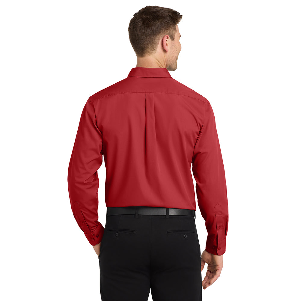 AB Men's Port Authority Long Sleeve Carefree Poplin Shirt